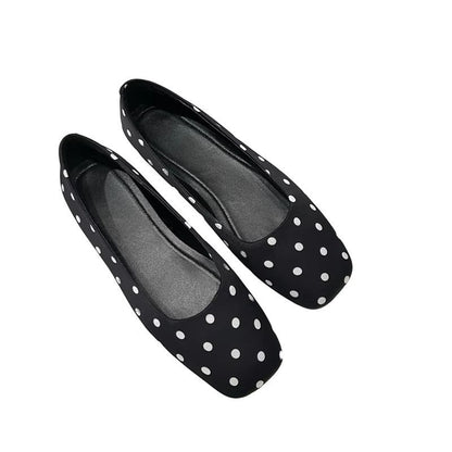 Damen Ballerinas Klassisch Punkte Design Elegante Schuhe