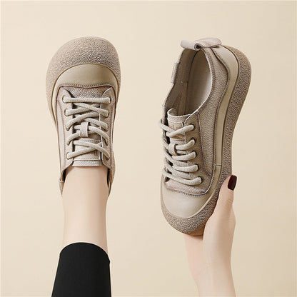 Damen Freizeitschuhe Bequem Elastisch Schnürsenkel Modisch