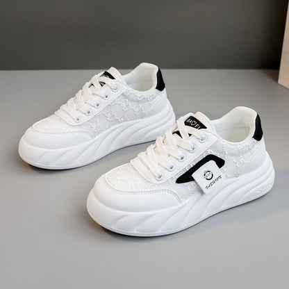Damen Sneaker Chunky Modisch mit Struktur Oberfläche