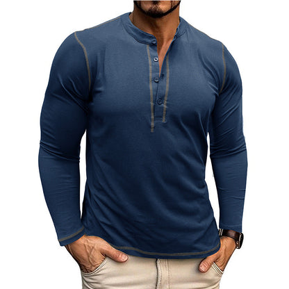 Herren Langarmshirt Atmungsaktiv Elegantes Design - BerlinGlamour