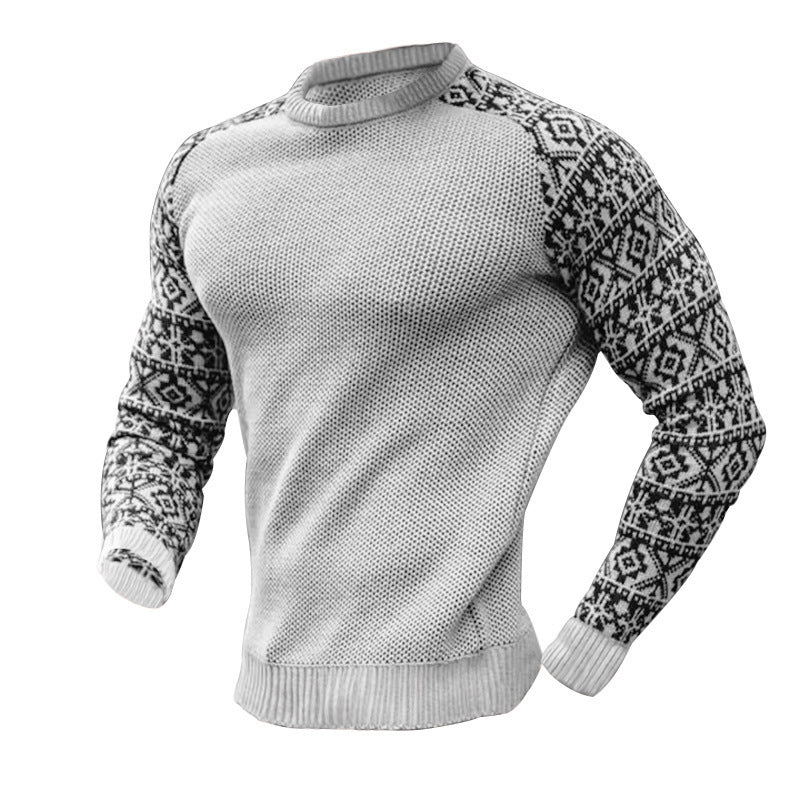 Herren Pullover Strick Grafikmuster Modern Berlin