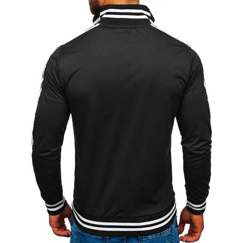 Herren Sportjacke Functional Wasserabweisend Schwarz