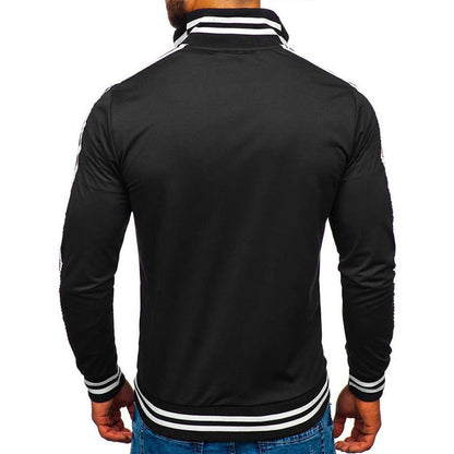 Herren Sportjacke Functional Wasserabweisend Schwarz