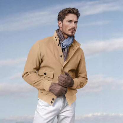 Herren Wolljacke Warm Modern mit Innenfutter