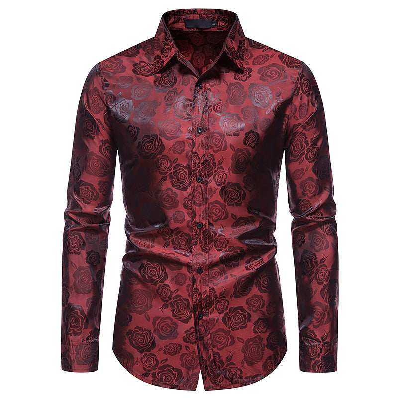 Herren Hemd Floral Elegant Glanz Berlin