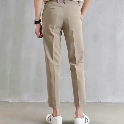Herren Chino-Hose Elegant Slim Fit Beige