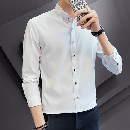 Herren Slim-Fit Hemd Langarm Elegant Modern - BerlinGlamour