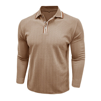 Herren Poloshirt Modern Strukturdesign Slim Fit