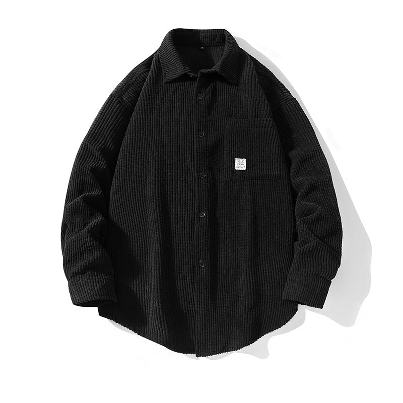 Herren Hemdjacke Strukturiert Gemütlich Modern