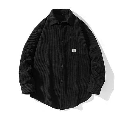 Herren Hemdjacke Strukturiert Gemütlich Modern