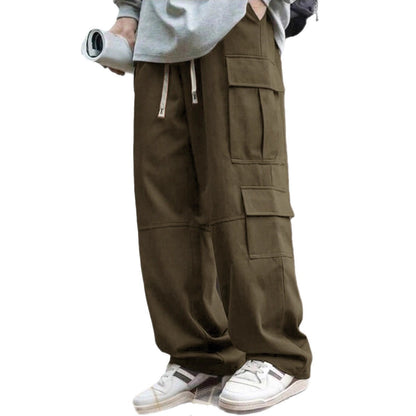 Herren Cargo-Hosen Bequem mit Seitentaschen und Relaxed-Fit