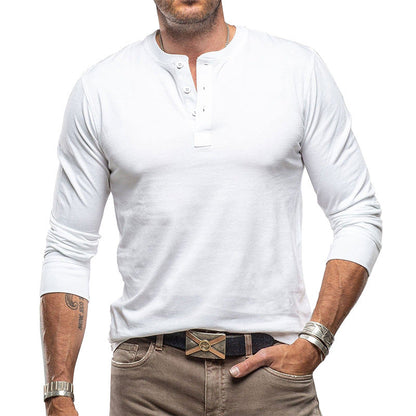Herren Henley-Shirt Knopfleiste Modern Berlin Style