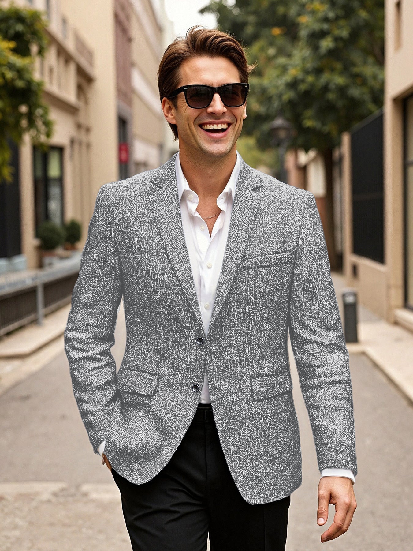 Herren Blazer Elegant Modern Slim Fit Qualität