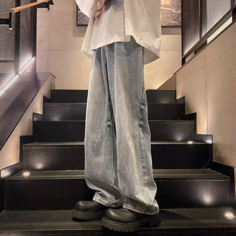 Herren Jeans Cargo Lässig Outfit Fransensaum - BerlinGlamour