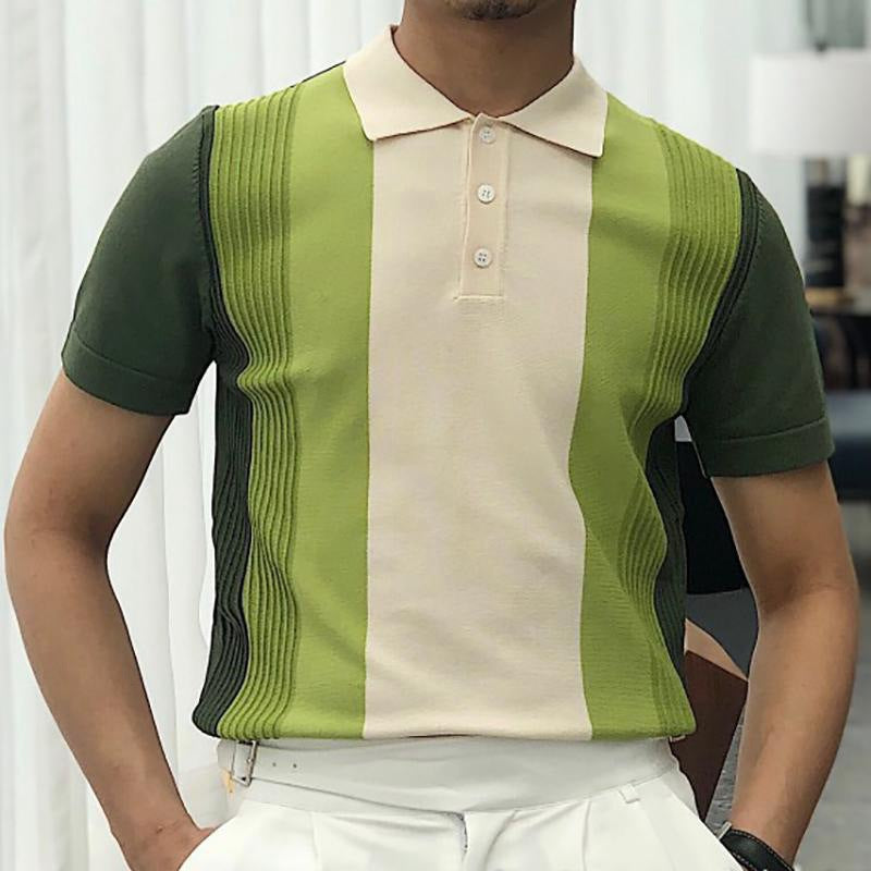 Herren Polo-Shirt Modern mit Struktur Optik Berlin