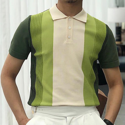 Herren Polo-Shirt Modern mit Struktur Optik Berlin