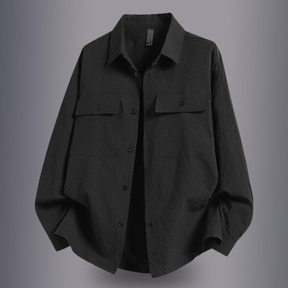 Herren Hemdbluse Lässig Mit Taschen Modern