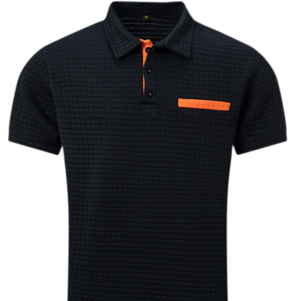 Herren Polohemd Kurzarm Elegant Strukturiert Modern