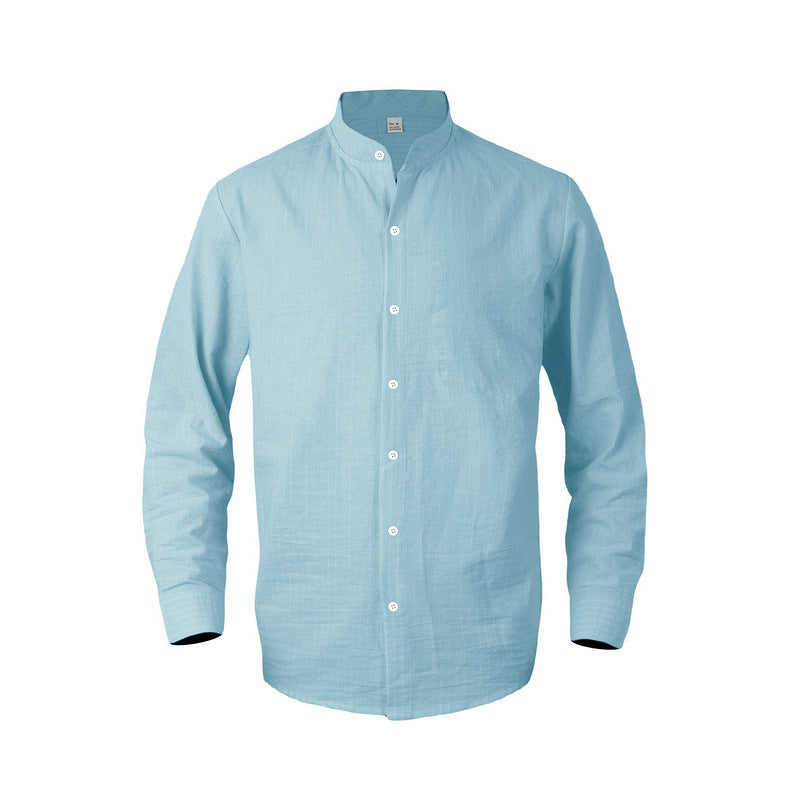 Herren Langarmhemd Elegantes Streifenmuster Modern