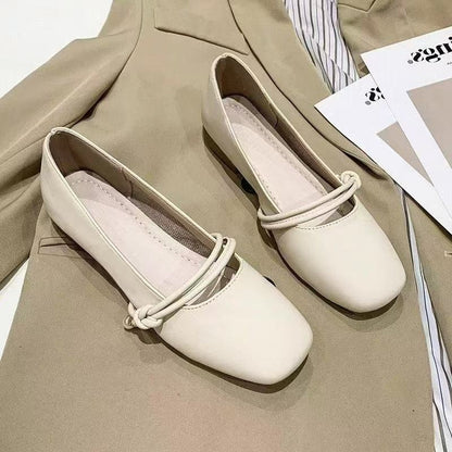 Damen Ballerinas Bequem Elegante Spitze Schnürsenkel