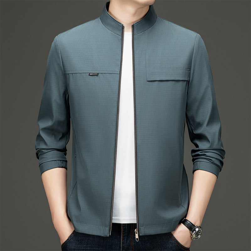 Herren Übergangsjacke Sportlich Elegant Stehkragen - BerlinGlamour