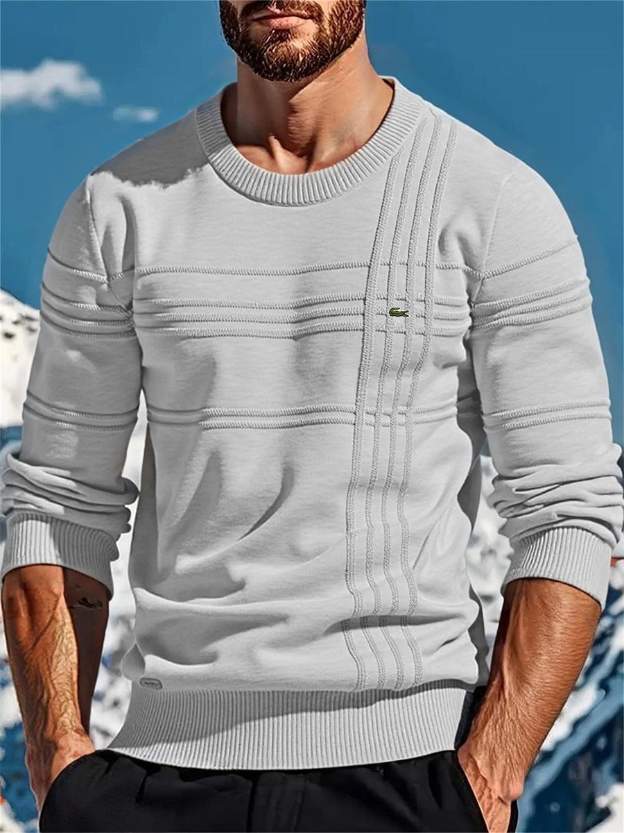 Herren Strickpullover Modern mit Textildetails und Einzigartigem Design