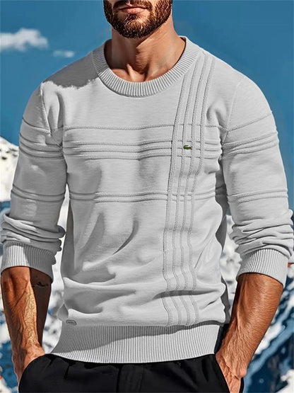 Herren Strickpullover Modern mit Textildetails und Einzigartigem Design
