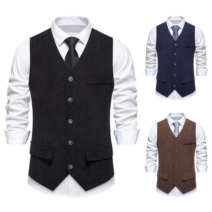 Herren Anzugweste Elegant Strukturiert Modern