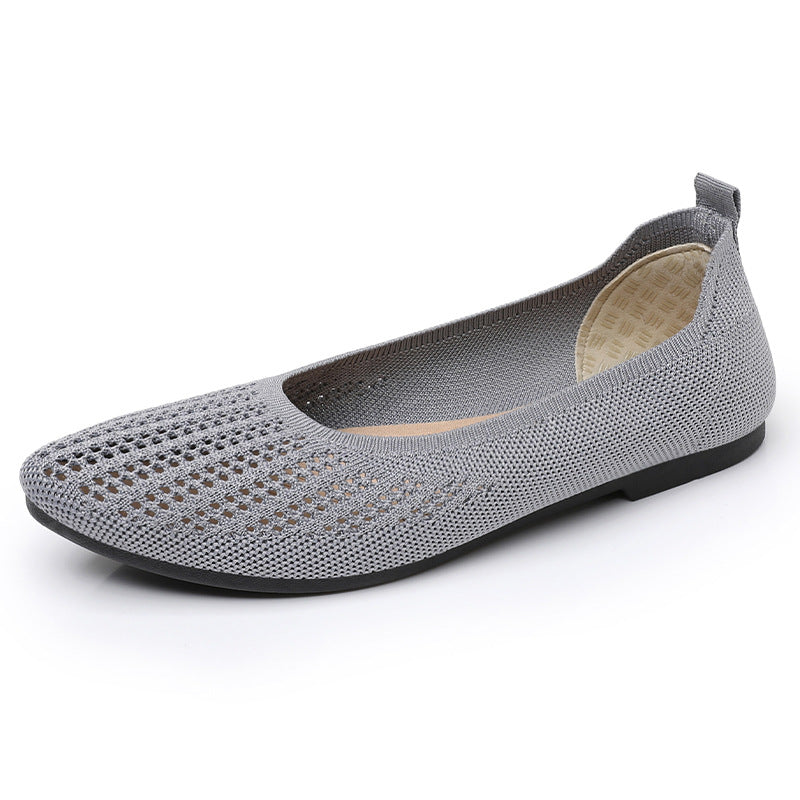 Damen Ballerinas Atmungsaktiv Flexibel Elegant