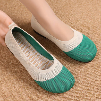 Damen Ballerinas Atmungsaktiv Komfortabel Schuhe