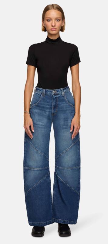Damen Jeans Weite Bequem Mit besonderem Schnitt