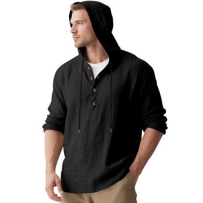 Herren Kapuzenshirt Lässig atmungsaktiv Baumwolle