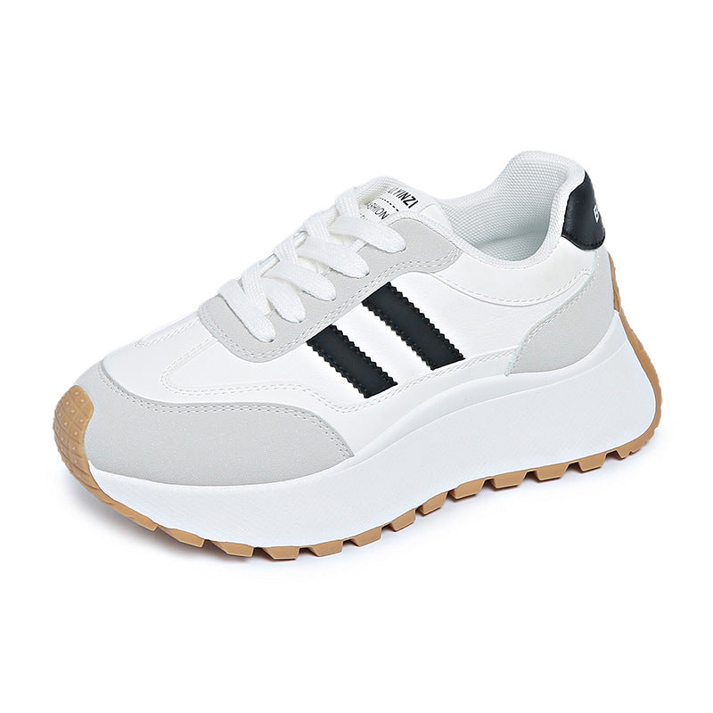 Damen Sneaker Plateau Sportlich Atmungsaktiv Mesh