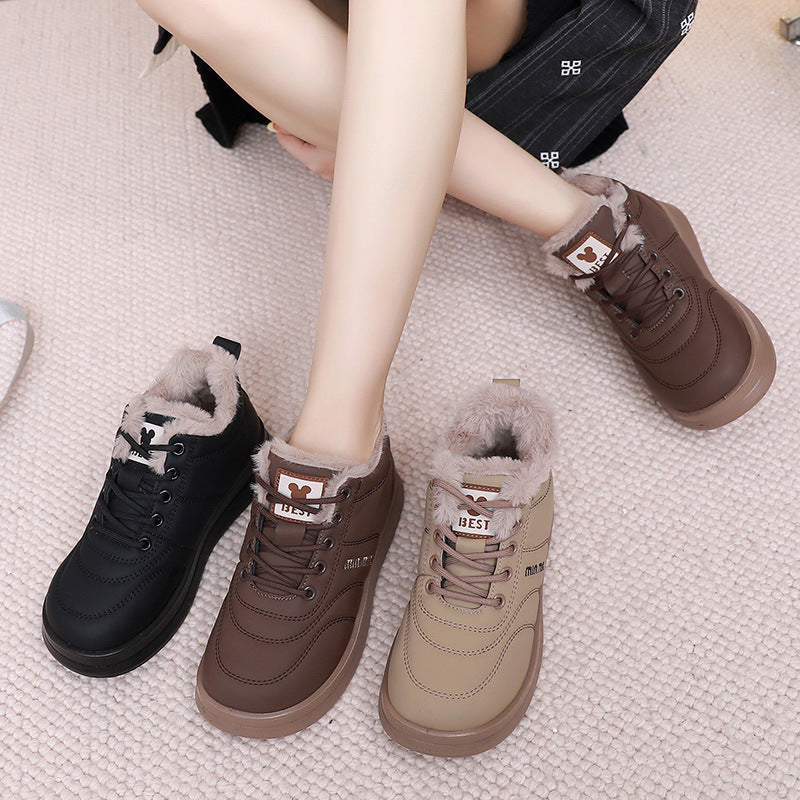 Damen Sneaker Winter Warm Sportschuhe Robust