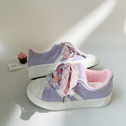 Damen Sneaker Trendy Einzigartig Schnüren Frauen Schuhe