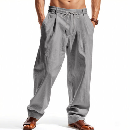 Herren lässige Freizeithose mit eleganten Falten und komfortablem Schnitt BerlinGlamour.