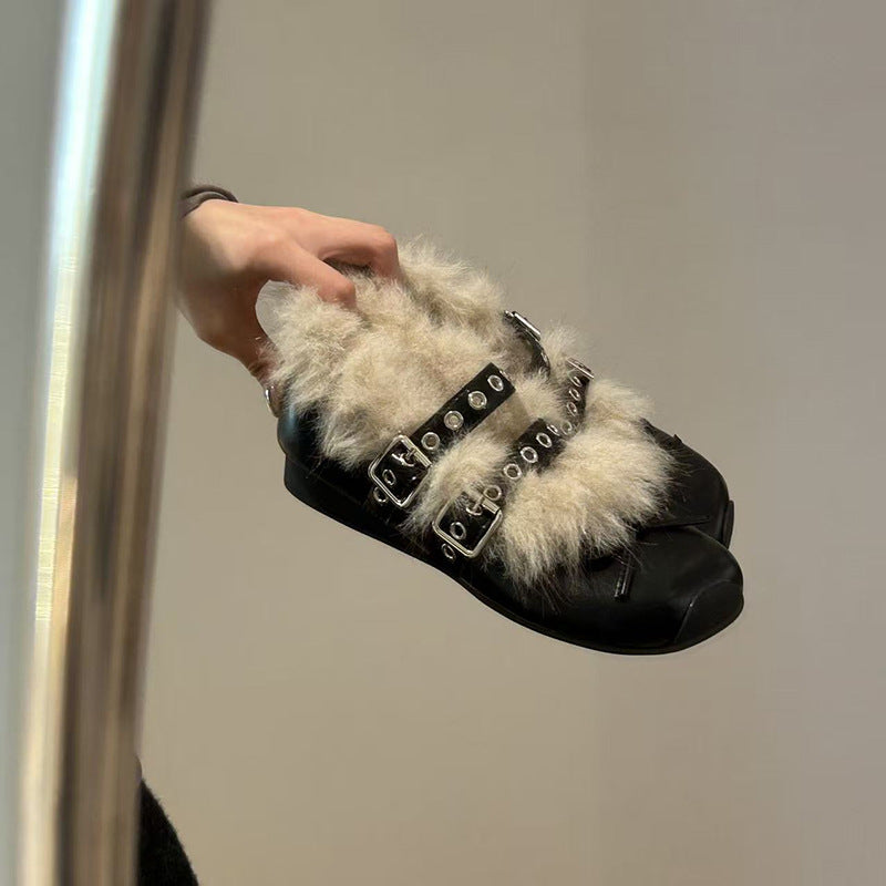 Damen Clogs Glitzernde Schuhe Weich Innenfutter Schnalle