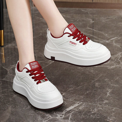 Damen Plateau Sneaker Trendig Bequem mit Dämpfung