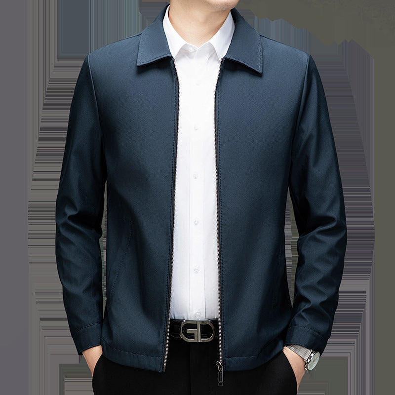 Herren Übergangsjacke Lässig Modern mit Reißverschluss und Taschen