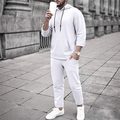 Bequemes Herren Sportset Hoodie Jogginghose Set Sportlich