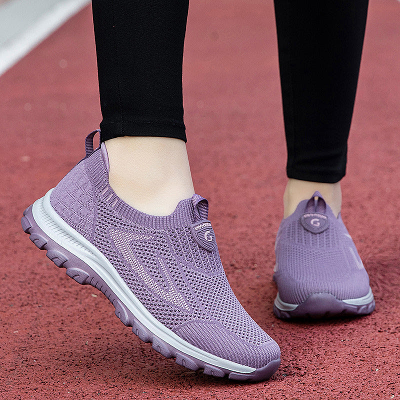 Damen Sneaker atmungsaktiv mit Stricktechnologie bequem