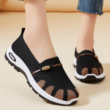 Damen Slip-On Schuhe Bequem Freizeit Schuhe Flexibel