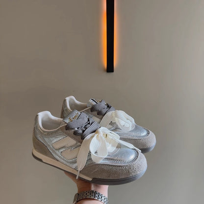 Damen Sneaker Sportlich Auffällig Band Mode Schuhe
