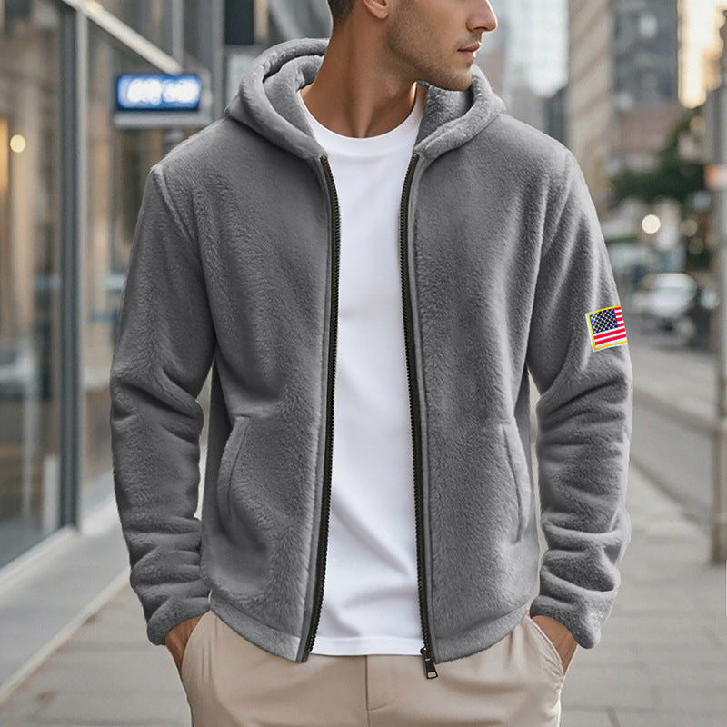 Weicher Herren Pullover Kapuzenpullover Fleece Bequem