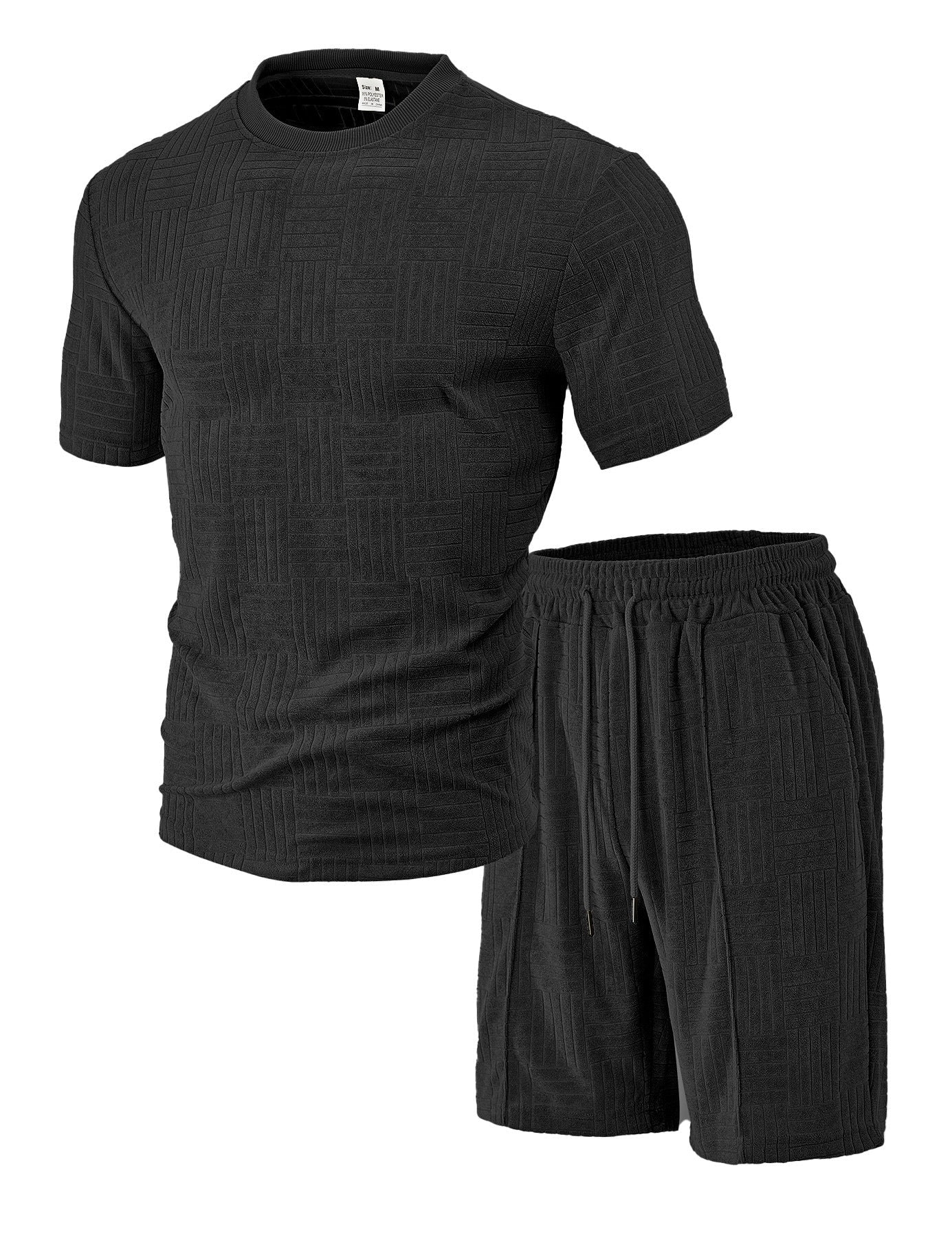 Herren Sport-Outfit Atmungsaktiv Kurzarmshirt Shorts Lauf