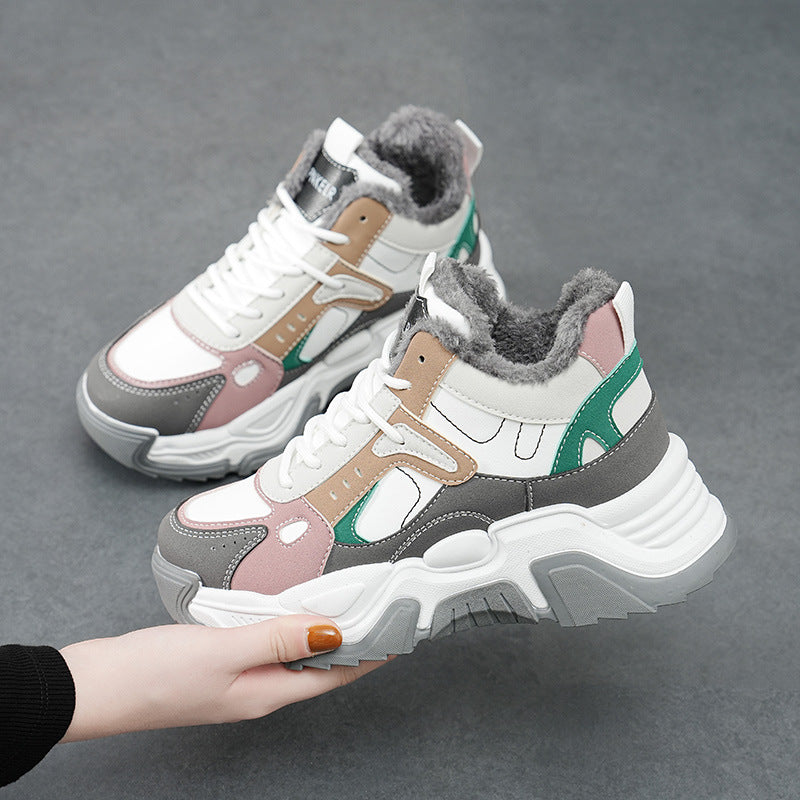 Damen Sneaker High-Top Weich Komfortabel Rutschfest