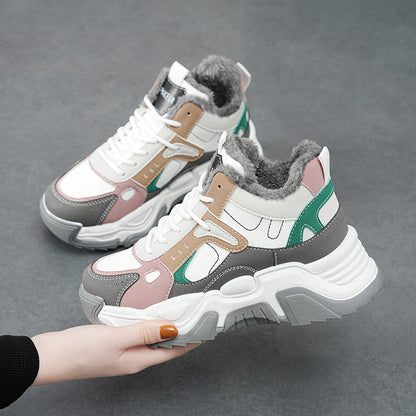 Damen Sneaker High-Top Weich Komfortabel Rutschfest