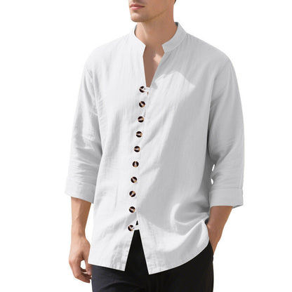 Herren Hemd Modern Knopfleiste Slim Fit