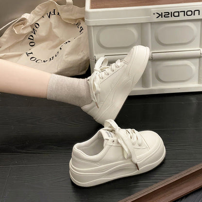 Damen Sneaker Plateau Metallisch Glänzend Robust