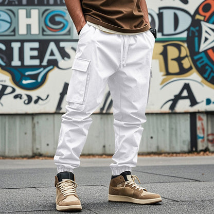 Herren Cargo-Hose Praktisch Mit Verstellbarem Bund